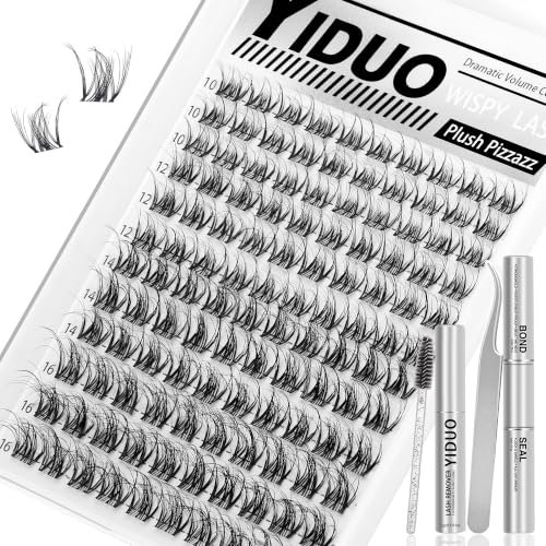 Natural Lash Clusters Kit Spider Breeze Eyelash Clusters D Curly Wispy Lashes Cluster Venus 10-16mm Cluster Eyelash