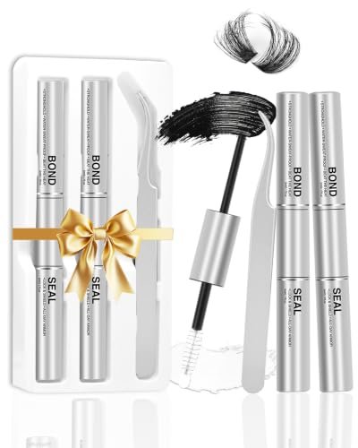 YIDUO 3PCS Waterproof 2-In-1 Bond and Seal Lash Glue with Lash Tweezers Kit